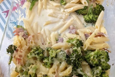 Cliquez pour zoomer ! Gratin de pâtes au brocoli Thermomix par lionneye
