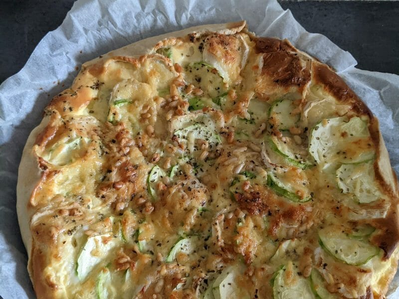 Cliquez pour zoomer ! Tarte courgettes, chèvre et pignons de pin Thermomix par lionneye