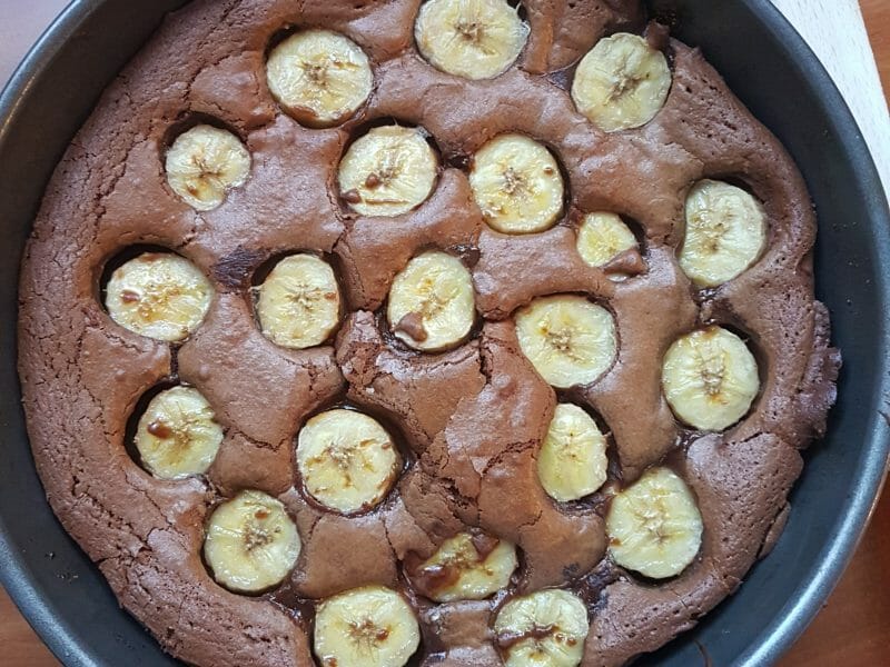 Cliquez pour zoomer ! Brownie fondant choco-banane Thermomix par Aurelie_7