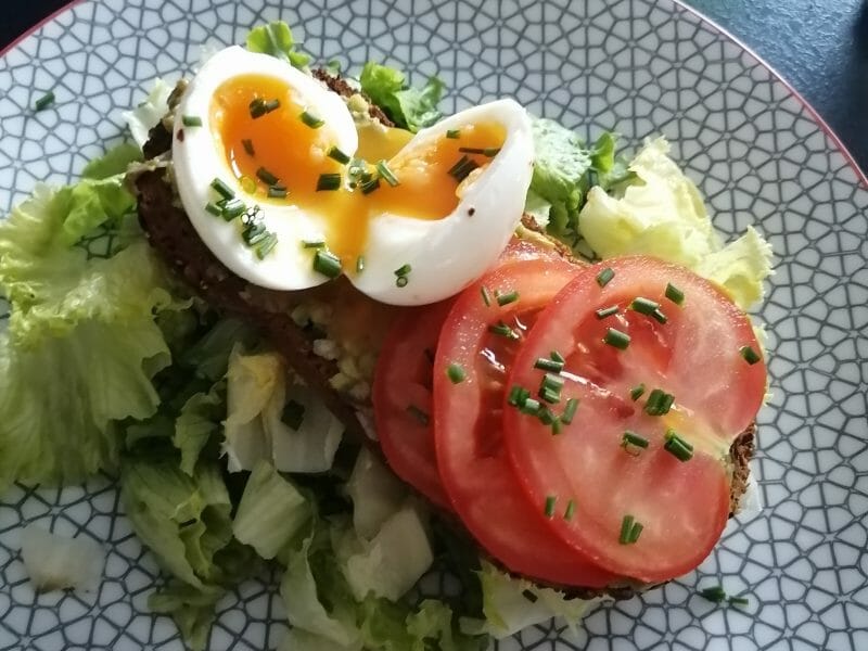 Cliquez pour zoomer ! Tartine avocat et oeuf mollet Thermomix par alinou