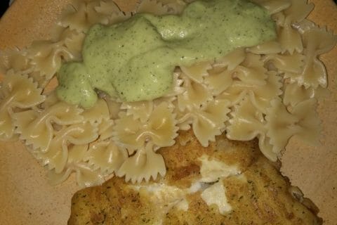 Cliquez pour zoomer ! Farfalle à la crème de courgettes au Thermomix