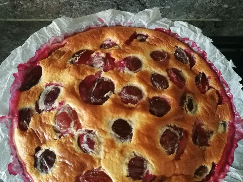 Cliquez pour zoomer ! Clafoutis aux mirabelles Thermomix par lyzoo
