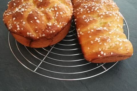 Cliquez pour zoomer ! Brioche tressée à la mie filante au Thermomix