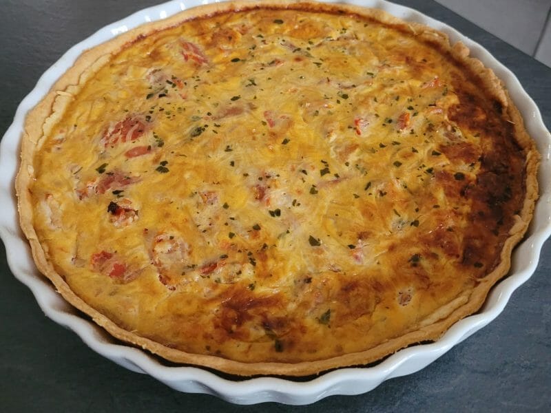 Cliquez pour zoomer ! Tarte au thon, tomate et moutarde Thermomix par Lea.2202