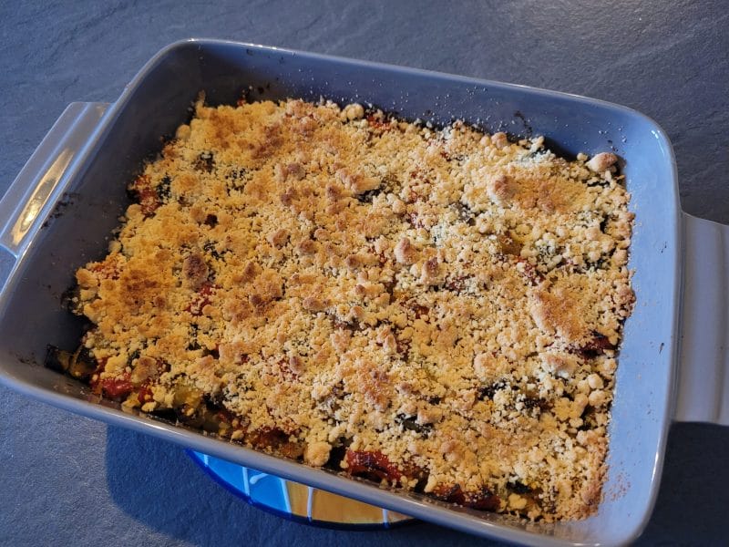 Cliquez pour zoomer ! Crumble aux légumes provençaux Thermomix par Lea.2202