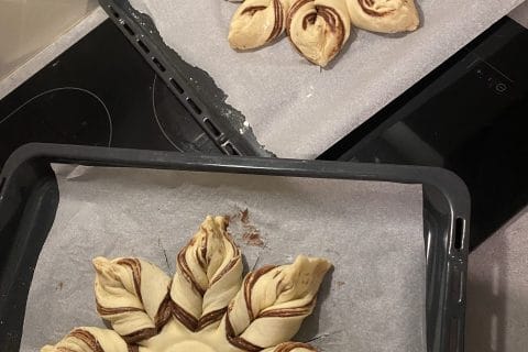 Cliquez pour zoomer ! Brioche étoilée au Nutella Thermomix par Sabine66250