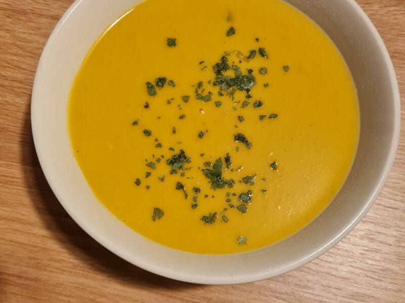 Cliquez pour zoomer ! Potage coco butternut au garam masala Thermomix par ionie7