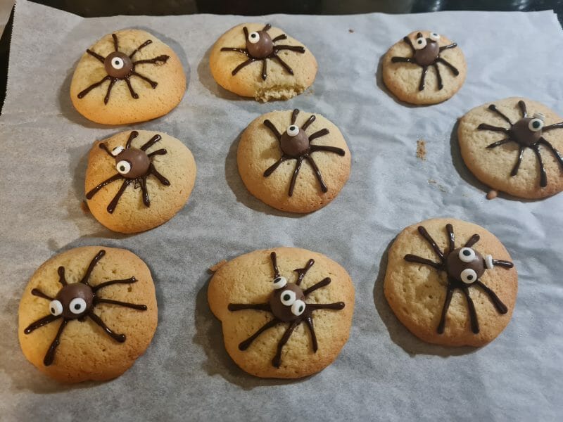 Cliquez pour zoomer ! Spider cookies (cookies araignées) Thermomix par ionie7