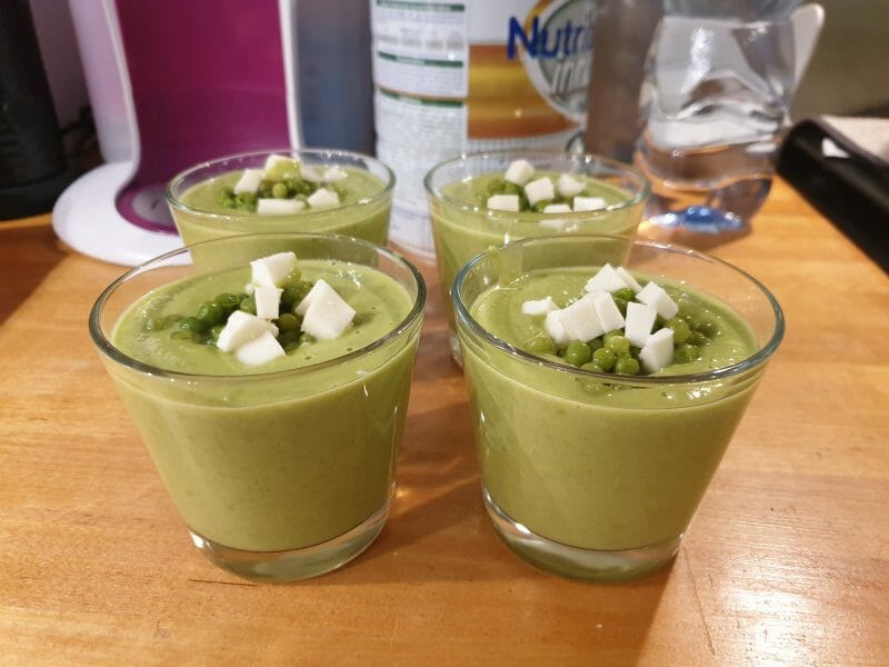 Cliquez pour zoomer ! Crème de petits pois à la mozzarella Thermomix par cordo1983