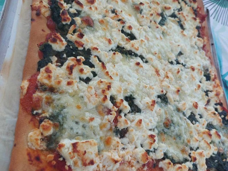 Cliquez pour zoomer ! Pizza épinards et feta Thermomix par ysabelle_30