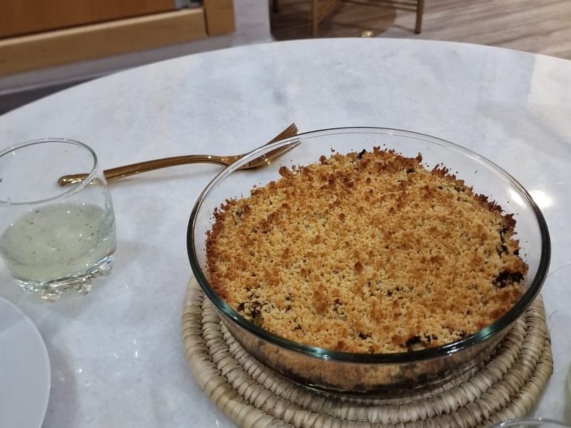 Cliquez pour zoomer ! Crumble poulet, courgettes et parmesan Thermomix par ghoufrane