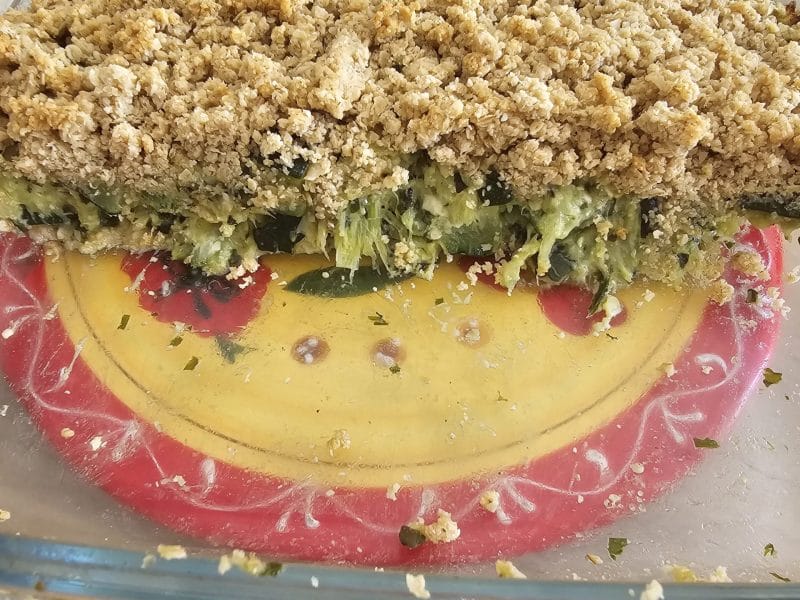 Cliquez pour zoomer ! Crumble courgettes, basilic et parmesan Thermomix par sebd2607