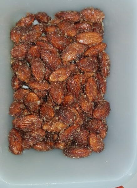 Cliquez pour zoomer ! Amandes grillées à la cannelle et au miel Thermomix par Isa