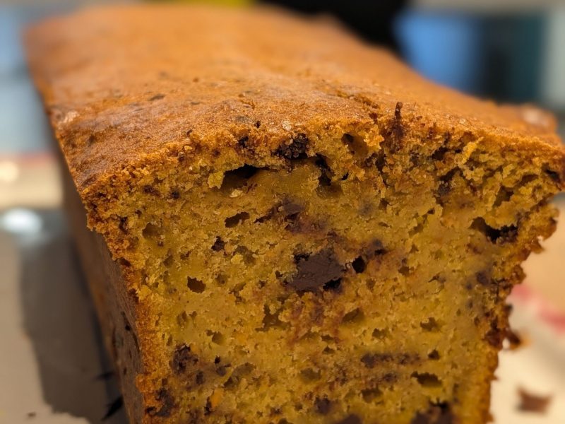 Cliquez pour zoomer ! Banana bread à la patate douce Thermomix par AllWhite
