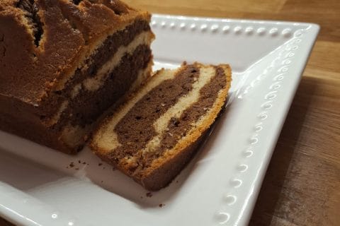 Cliquez pour zoomer ! Marbré au chocolat Thermomix par Fredoushka