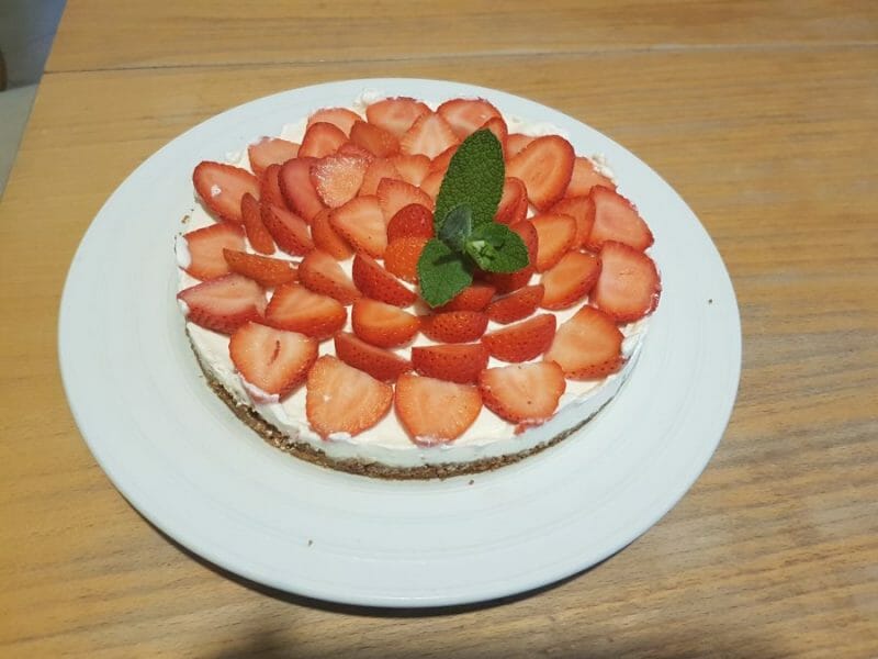 Cliquez pour zoomer ! Tarte aux fraises sans cuisson Thermomix par Helene_de_Kernous