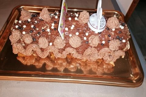 Cliquez pour zoomer ! Bûche Ferrero Rocher Thermomix par Cendrillon13220