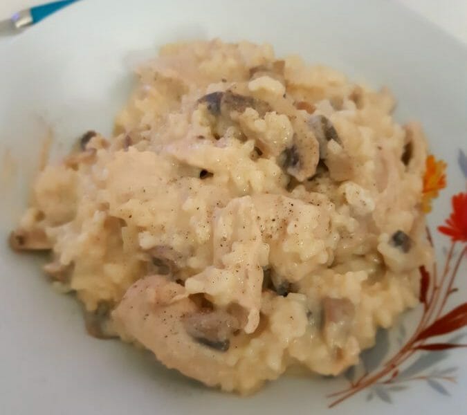 Cliquez pour zoomer ! Risotto poulet et champignons Thermomix par Elite025