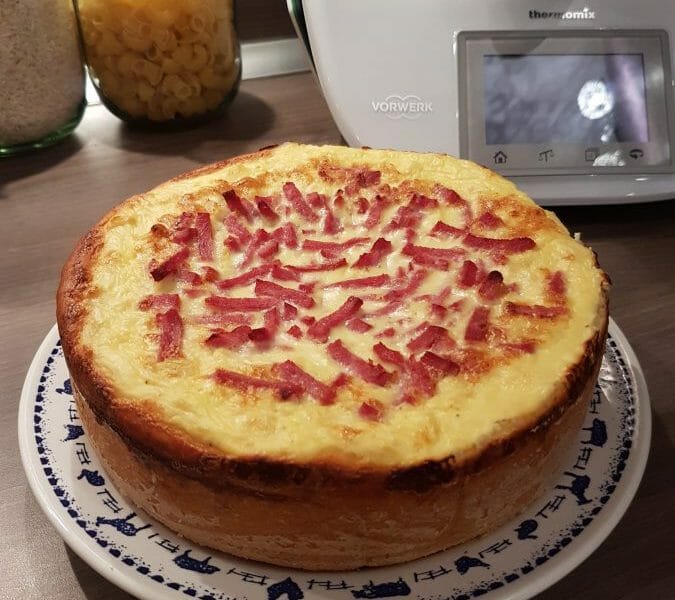 Cliquez pour zoomer ! Zwiebelkuchen – gâteau aux oignons Thermomix par Romuline