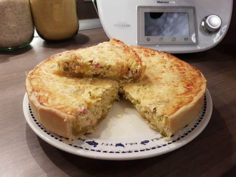 Cliquez pour zoomer ! Tarte aux poireaux Thermomix par Romuline