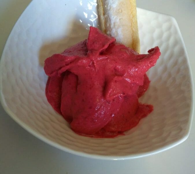 Cliquez pour zoomer ! Sorbet framboise Thermomix par celinetteyo