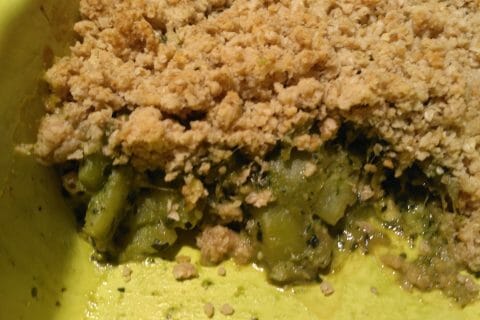 Cliquez pour zoomer ! Crumble courgettes, basilic et parmesan Thermomix par celinetteyo
