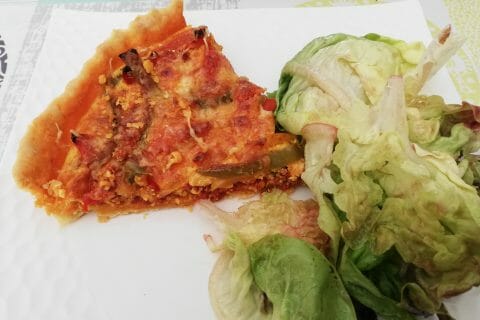 Cliquez pour zoomer ! Quiche poivrons et chorizo au Thermomix