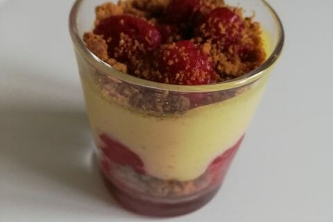 Cliquez pour zoomer ! Tiramisu aux framboises et spéculoos au Thermomix