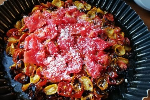 Cliquez pour zoomer ! Tatin de tomates cerises à la tapenade au Thermomix