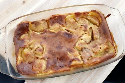 Flognarde aux pommes (clafoutis aux pommes) au Thermomix - Cookomix