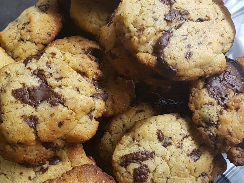 Cliquez pour zoomer ! Cookies beurre de cacahuète et pépites de chocolat Thermomix par Isamy