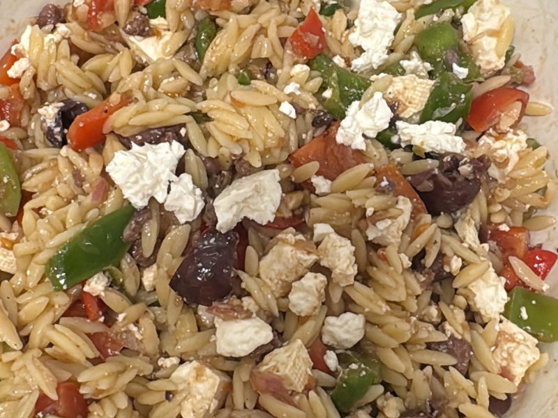 Cliquez pour zoomer ! Salade d’orzo à la méditerranéenne Thermomix par sabrinasyd