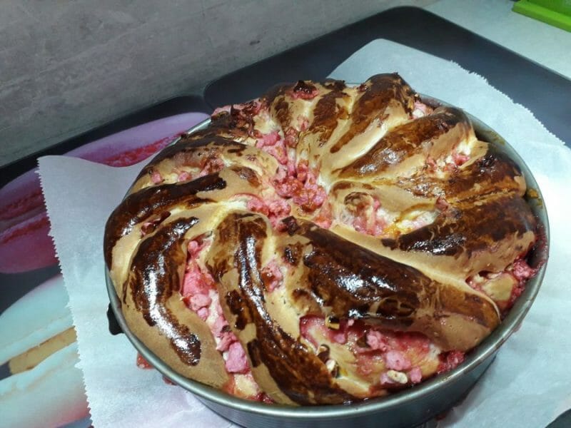 Cliquez pour zoomer ! Brioche aux pralines roses Thermomix par Elodie_01340