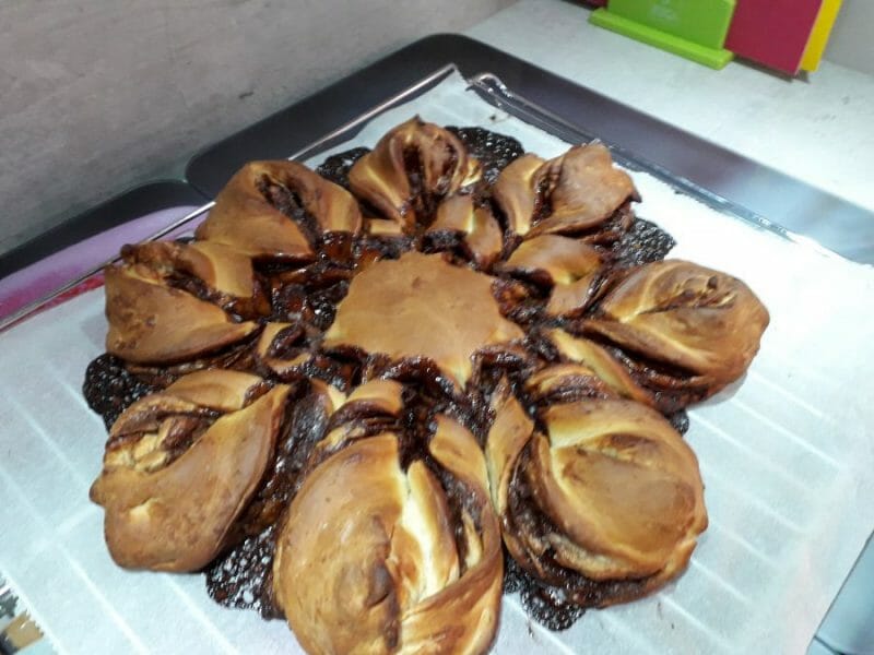 Cliquez pour zoomer ! Brioche étoilée au Nutella Thermomix par Elodie_01340