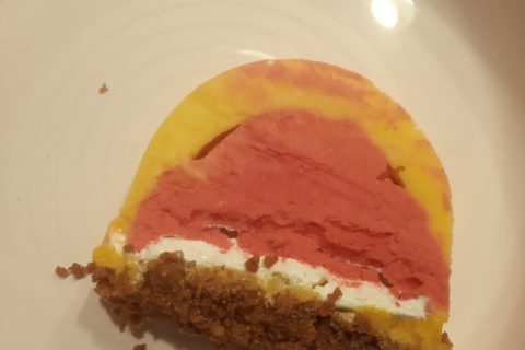 Cliquez pour zoomer ! Bûche glacée mangue et framboise Thermomix par Mélissa