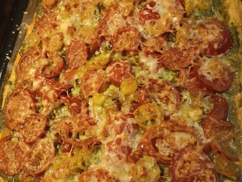 Cliquez pour zoomer ! Polenta au pistou, tomates séchées et courgettes Thermomix par cocoweng