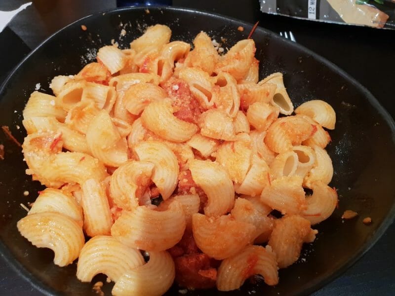 Cliquez pour zoomer ! Penne au chorizo Thermomix par Débo