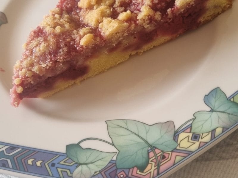 Cliquez pour zoomer ! Crumb cake framboises Thermomix par Débo