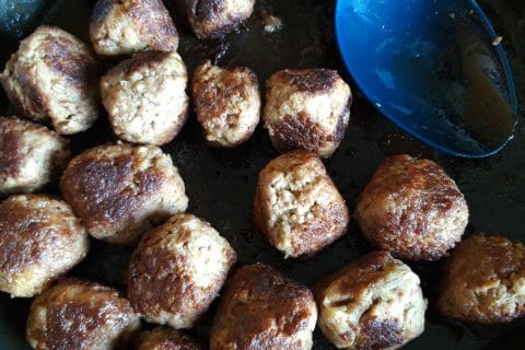 Cliquez pour zoomer ! Boulettes de poireau et boeuf citronné Thermomix par fabperso