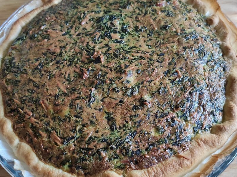 Cliquez pour zoomer ! Quiche épinards et lardons Thermomix par fabperso