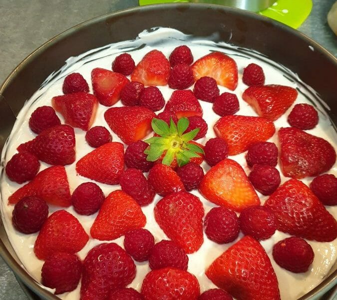 Cliquez pour zoomer ! Tarte aux fraises sans cuisson Thermomix par Elizabeta
