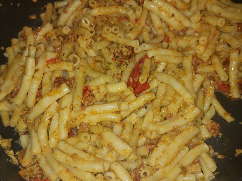 Cliquez pour zoomer ! Fusilli aux tomates et au chorizo Thermomix par nahama