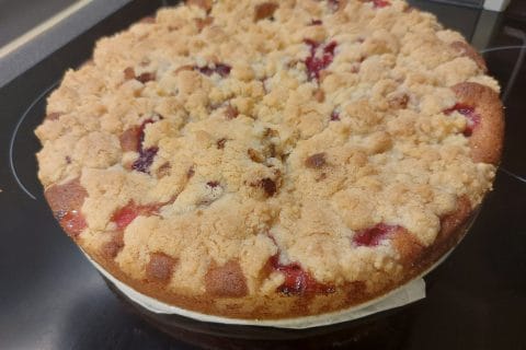 Cliquez pour zoomer ! Crumb cake aux prunes Thermomix par nahama