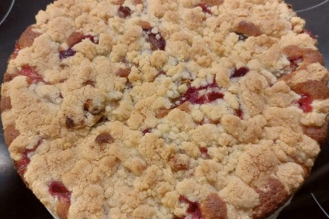 Cliquez pour zoomer ! Crumb cake aux prunes Thermomix par nahama