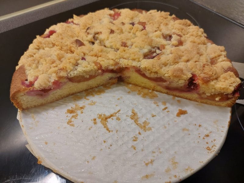 Cliquez pour zoomer ! Crumb cake aux prunes Thermomix par nahama