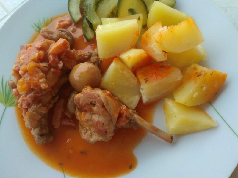 Cliquez pour zoomer ! Lapin sauce chasseur Thermomix par 07cathy