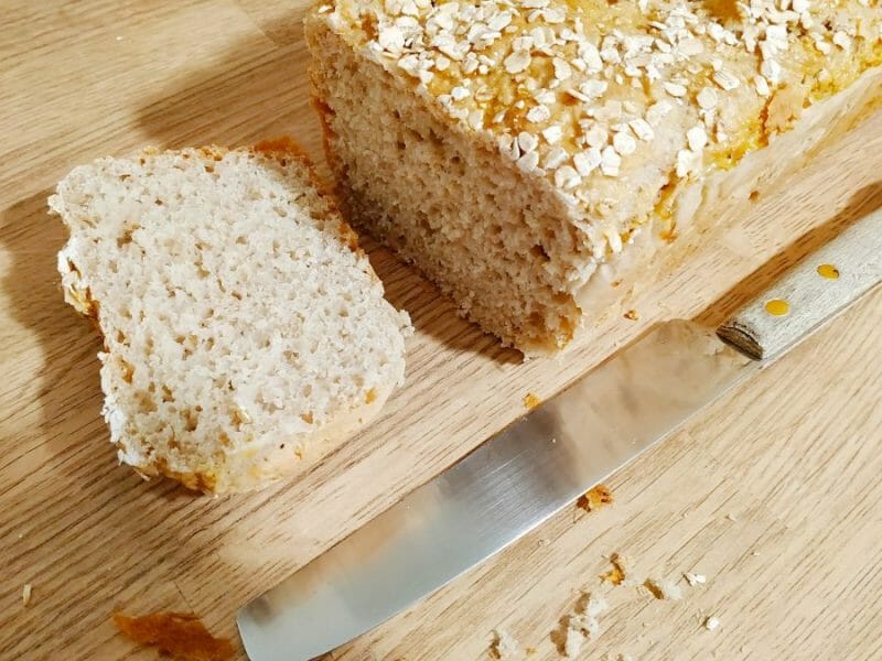 Cliquez pour zoomer ! Pain aux flocons d’avoine et au miel Thermomix par Metlesmots
