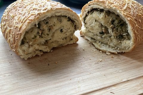 Cliquez pour zoomer ! Pain brioché roulé aux herbes Thermomix par audreybrd