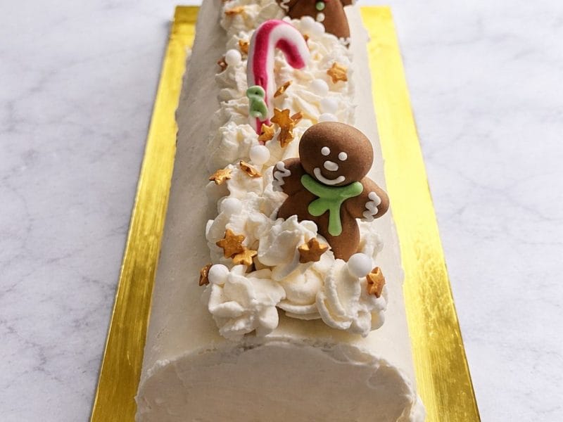 Cliquez pour zoomer ! Bûche vanille praliné Thermomix par audreybrd