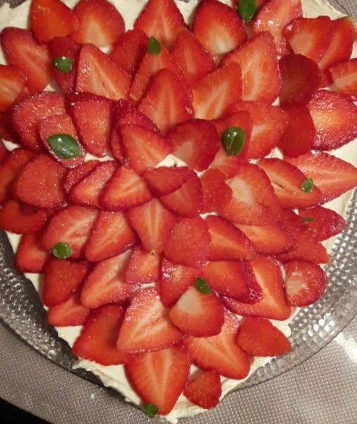 Cliquez pour zoomer ! Tarte aux fraises sans cuisson Thermomix par Sana_1